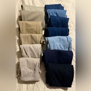 Lot of girls sized 10-12 pants.